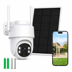 Kamera Solarna Wifi 4MPX Zewnętrzna Obrotowa Bezprzewodowa Alarm IP 4MPX