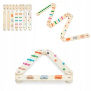 Drewniany Tor Balansowy XL Ścieżka Sensoryczna dla Dziecka 14 Elementów